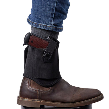 Unisex Single Strap Ankle Holster by DS Conceal - Secure Holster for Women and Men - Holster for Gun and Pistol - Ankle Holster by DS Conceal - Single Strap Ankle Holster - lady conceal - Ankle Holster by DS Conceal - gun hideing product - concealed ankle holster - sneaky pete ankle holster - ankle holsters for pistols - revolver ankle holster - desantis ankle holster