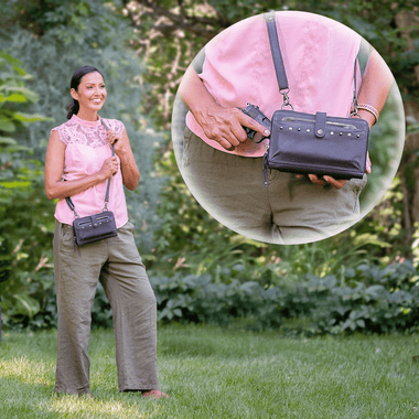 Concealed Carry Millie Leather Crossbody Organizer - Lady Conceal - concealed carry backpack - concealed carry shoulder bag - concealed carry purse genuine leather - concealed carry purse designer - concealed carry purse small - concealed carry crossbody bag - concealed carry purse crossbody - small crossbody bags - women's small crossbody bags -