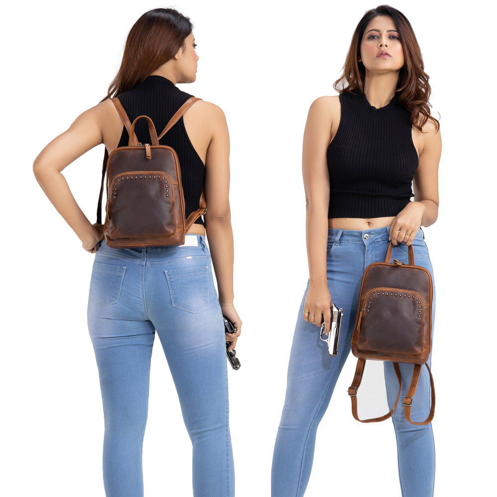 brown leather backpack like the mom had in outdaughtered Abby Backpack – DOITBETTERSPORTS