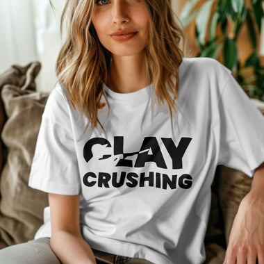 CLAY CRUSHING - Women's White T-Shirt