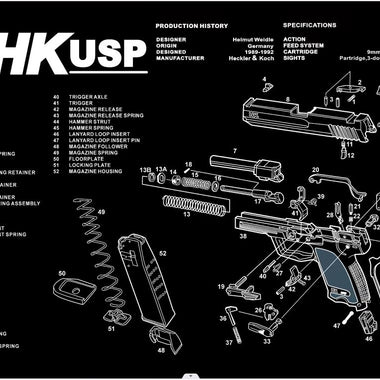 Small Gun Cleaning Mats (HKusp)