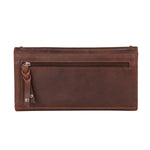 Hope RFID Leather Laced Wallet - Matching Wallet for Conceal Carry Purse - brown leather clutch wallet - leather clutch wallet purse bag - classic leather clutch wallet - gray leather clutch wallet small wallets for women - mini wallet - ladies wallet purse - women wallet sale - best small wallets for women