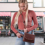 Lady Conceal Concealed Carry Purse for Women –  Raelynn Buffalo Leather Crossbody -  RFID Organizer purse -  Locking YKK & Universal Holster -  designer purses -  black designer purse -  designer purse brands -  designer backpack purse -  designer purse sale -  womens designer purse sale -  designer purses black friday sale -  black and white designer purse -  black crossbody purse designer -  black owned purse designers -  woman designer purse -  designer purses for women