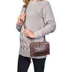 Concealed Carry Millie Leather Crossbody Organizer - Lady Conceal -  concealed carry backpack -  concealed carry shoulder bag -  concealed carry purse genuine leather -  concealed carry purse designer -  concealed carry purse small -  concealed carry crossbody bag -  concealed carry purse crossbody - small crossbody bags -  women's small crossbody bags - 