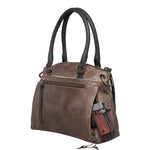 Concealed Carry Whitely Leather Satchel -  YKK Locking Zippers -   Universal Holster Bag -  Luxurious Designer CCW Bag -  Leather Gun and Pistol Purse -  Concealed Carry Purse -  designer purses -  black designer purse -  designer purse brands -  designer backpack purse -  designer purse sale -  womens designer purse sale -   woman designer purse -  designer purses for women 