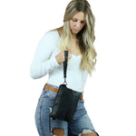 The Concealed Carry Natasha Crossbody - Locking zippers and universal holster - Leather Crossbody pistol bag - Tactical womans purse for pistol - Concealed Carry Purse - most popular crossbody bag - crossbody handgun bag - crossbody bags for everyday use - Lady Conceal - Unique Hide Purse - Locking YKK Purse - Fanny Pack for Gun and Pistol - Easy CCW - Fast Draw Bag - Secure Gun Bag