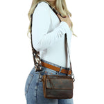 The Concealed Carry Natasha Crossbody - Locking zippers and universal holster - Leather Crossbody pistol bag - Tactical womans purse for pistol - Concealed Carry Purse - most popular crossbody bag - crossbody handgun bag - crossbody bags for everyday use - Lady Conceal - Unique Hide Purse - Locking YKK Purse - Fanny Pack for Gun and Pistol - Easy CCW - Fast Draw Bag - Secure Gun Bag