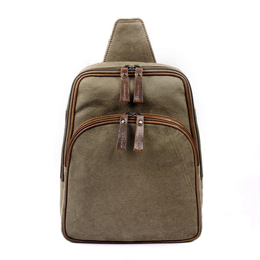 Concealed Carry Unisex Kennedy Canvas Sling Backpack -  Gun Gift for Women -  CCW Stylish Bag -  Women's Conceal Carry Purse for Firearm -  Women Gun Users -  gun carrier backpack -  best gun carrying backpack-  best gun carry backpack -  Pistol and Firearm Bag -  Western Hide Backpack -  Boho Stylish Backpack for Women -  Universal Holster Bag -  Marley Unisex Backpack - Women's Concealed Carry Bagpack -  premium leather backpack