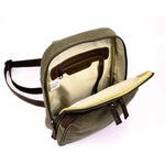 Concealed Carry Unisex Kennedy Canvas Sling Backpack -  Gun Gift for Women -  CCW Stylish Bag -  Women's Conceal Carry Purse for Firearm -  Women Gun Users -  gun carrier backpack -  best gun carrying backpack-  best gun carry backpack -  Pistol and Firearm Bag -  Western Hide Backpack -  Boho Stylish Backpack for Women -  Universal Holster Bag -  Marley Unisex Backpack - Women's Concealed Carry Bagpack -  premium leather backpack