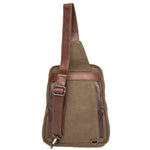 Concealed Carry Unisex Kennedy Canvas Sling Backpack -  Gun Gift for Women -  CCW Stylish Bag -  Women's Conceal Carry Purse for Firearm -  Women Gun Users -  gun carrier backpack -  best gun carrying backpack-  best gun carry backpack -  Pistol and Firearm Bag -  Western Hide Backpack -  Boho Stylish Backpack for Women -  Universal Holster Bag -  Marley Unisex Backpack - Women's Concealed Carry Bagpack -  premium leather backpack