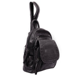 Concealed Carry RFID Daisy Leather Backpack -  Locking Concealment Bag for Pistol -  Outdoors Gun Bag -  Women's Conceal Carry Purse for Firearm -  Women Gun Users -  gun carrier backpack -  best gun carrying backpack-  best gun carry backpack -  Pistol and Firearm Bag -  Western Hide Backpack -  Boho Stylish Backpack for Women -  Universal Holster Bag -  Marley Unisex Backpack - Women's Concealed Carry Bagpack -  premium leather backpack