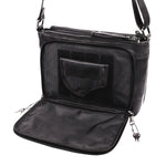 Concealed Carry Tatum Crossbody with Locking Zippers  -  Universal Holster Purse -  Tactical womans purse for pistol -  Concealed Carry Purse -  most popular crossbody bag -  crossbody handgun bag -  crossbody bags for everyday use -  Lady Conceal -  Unique Hide Purse -  Locking YKK Purse -  Fanny Pack for Gun and Pistol -  Easy CCW -  Fast Draw Bag -  Secure Gun Bag