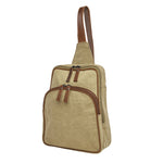 Concealed Carry Unisex Kennedy Canvas Sling Backpack -  Gun Gift for Women -  CCW Stylish Bag -  Women's Conceal Carry Purse for Firearm -  Women Gun Users -  gun carrier backpack -  best gun carrying backpack-  best gun carry backpack -  Pistol and Firearm Bag -  Western Hide Backpack -  Boho Stylish Backpack for Women -  Universal Holster Bag -  Marley Unisex Backpack - Women's Concealed Carry Bagpack -  premium leather backpack