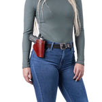 Unisex Inside Waistband Left-Handed Leather Holster by DS Conceal -  Leather Holster by DS Conceal -  Lady Conceal -  leather air gun case -  leather gun case -  leather gun cases pistol -  vintage leather gun case -  Leather gun case Lumbar Gun -  Genuine Leather Gun Cases -  antique leather gun case soft