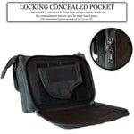 UC Leather Crossbody Bag - 	 concealed carry crossbody purse -  Gun Bag Cowboy Leather -  Unique Hide Crossbody Gun and Pistol Bag -  crossbody bag for concealed gun carry -  Unique Cowboy Leather Crossbody gun bag - 	 concealed carry crossbody leather gun purse -  concealed carry crossbody cowboy leather gun purse with locking zipper -  concealed carry purse for woman