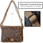 Concealed Carry Jeri Cheetah Crossbody by UC Leather -  Unique Gun Bag -  Women CCW Purse -  Crossbody Holster  soft leather shoulder bags for women's -  crossbody bags for everyday use -  most popular crossbody bag -  crossbody bags for guns -  crossbody handgun bag -  Unique Hide Purse -  Conceal Carry Western Purse -  Stylish Carry Cheetah Leather Bag -  Bag for Conceal Carrying Women - Gun Bag for Women