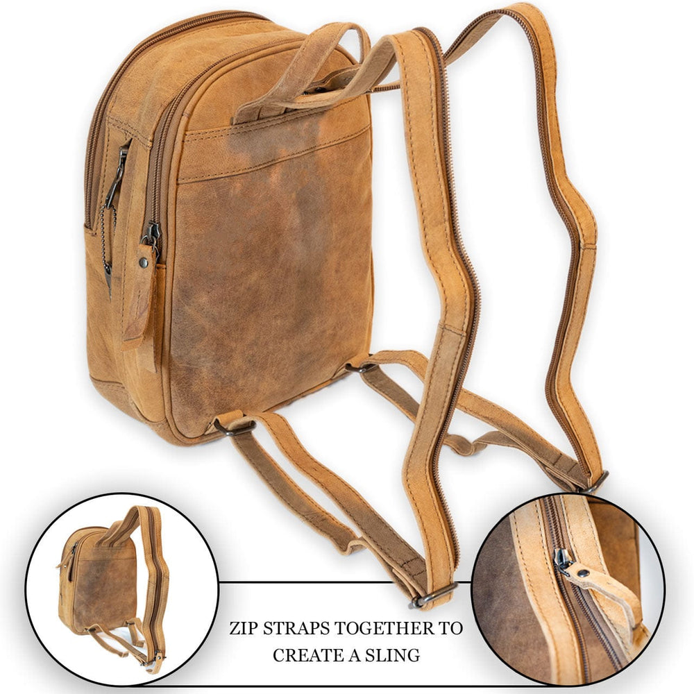 destin faux leather backpack Concealed Carry Daisy Backpack by UC Leather Company – DOITBETTERSPORTS