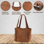 Concealed Carry Kendall Leather Tote -  Lady Conceal -  Women conceal carry purse for pistol -  Designer Luxury Ella Tote Carry Handbag -  YKK Locking Zippers and Universal Holster -  Unique Hide Handbag Gun and Pistol Bag -  Designer Luxury Kendall Leather Carry Handbag -  carry Handbag for gun carry -  Unique Ella Tote gun Handbag - 	 concealed carry gun Handbag -  concealed carry gun Handbag with locking zipper -  concealed carry Handbag for woman