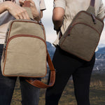 Concealed Carry Unisex Kennedy Canvas Sling Backpack -  Gun Gift for Women -  CCW Stylish Bag -  Women's Conceal Carry Purse for Firearm -  Women Gun Users -  gun carrier backpack -  best gun carrying backpack-  best gun carry backpack -  Pistol and Firearm Bag -  Western Hide Backpack -  Boho Stylish Backpack for Women -  Universal Holster Bag -  Marley Unisex Backpack - Women's Concealed Carry Bagpack -  premium leather backpack