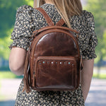 Concealed Carry Sawyer Leather Backpack -  Locking YKK Holster Purse -  Women Bag for Gun -  Gun Owner Outdoor Bag -  Outdoors Gun Bag -  Women's Conceal Carry Purse for Firearm -  Women Gun Users -  gun carrier backpack -  best gun carrying backpack-  best gun carry backpack -  Pistol and Firearm Bag -  Western Hide Backpack -  Boho Stylish Backpack for Women -  Universal Holster Bag -  Marley Unisex Backpack - Women's Concealed Carry Bagpack -  premium leather backpack